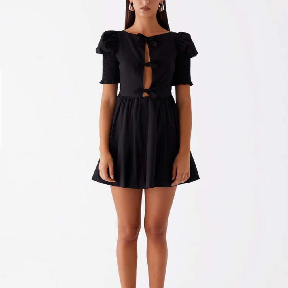 NWT Peppermayo Leonie Tie Front Mini Dress - Picture 3 of 6